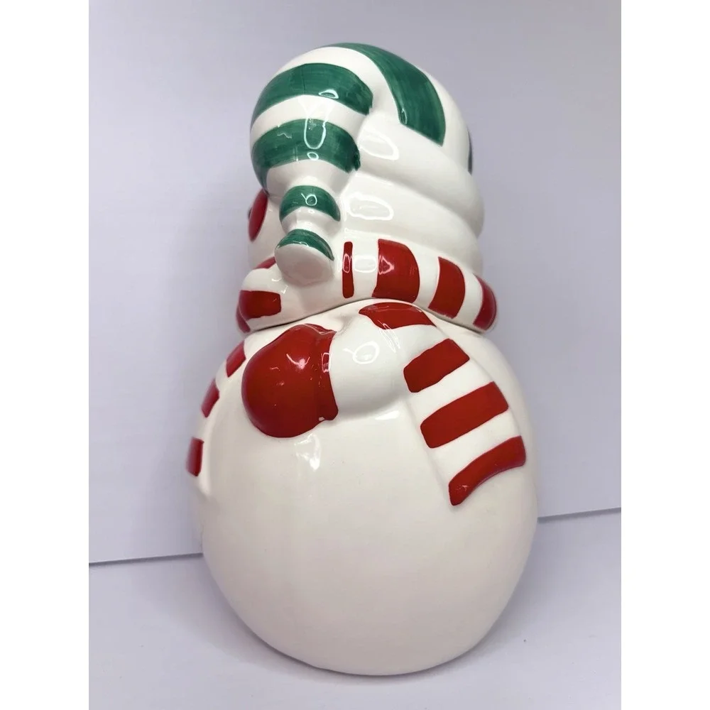 Vintage Snowman Cookie Jar 11¼